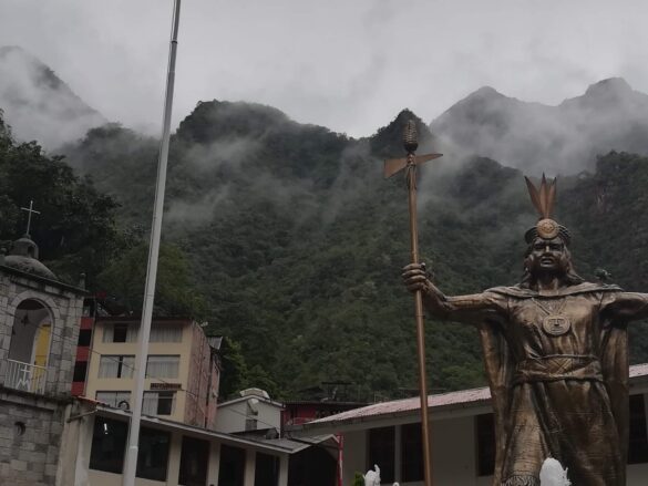 Antes de subir a Machu Picchu.