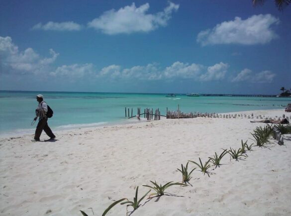 Playa Norte, en Isla Mujeres, Q. Roo.