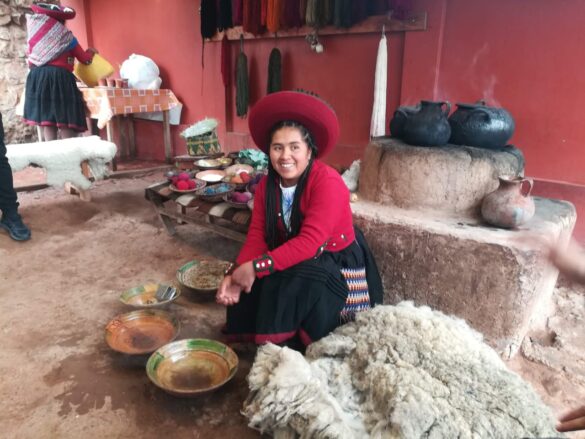Vestimenta tradicional de los Andes peruanos.